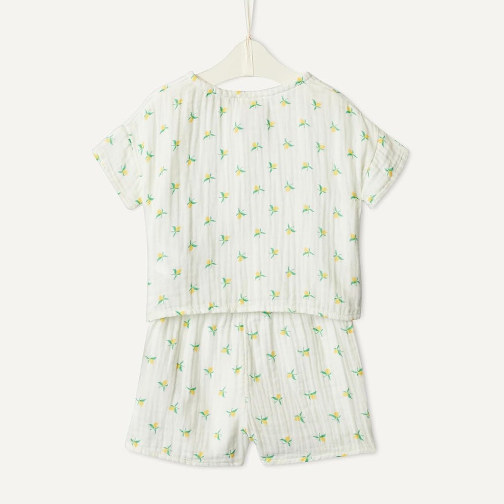 X Sofia Grainge Unisex Toddlers' and Babies Cotton Gauze Shirt & Shorts Play Set