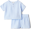 X Sofia Grainge Unisex Toddlers' and Babies Cotton Gauze Shirt & Shorts Play Set