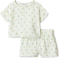 X Sofia Grainge Unisex Toddlers' and Babies Cotton Gauze Shirt & Shorts Play Set