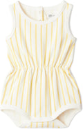 X Sofia Grainge Baby Girls' Lightweight French Terry Sleeveless Shorts Romper