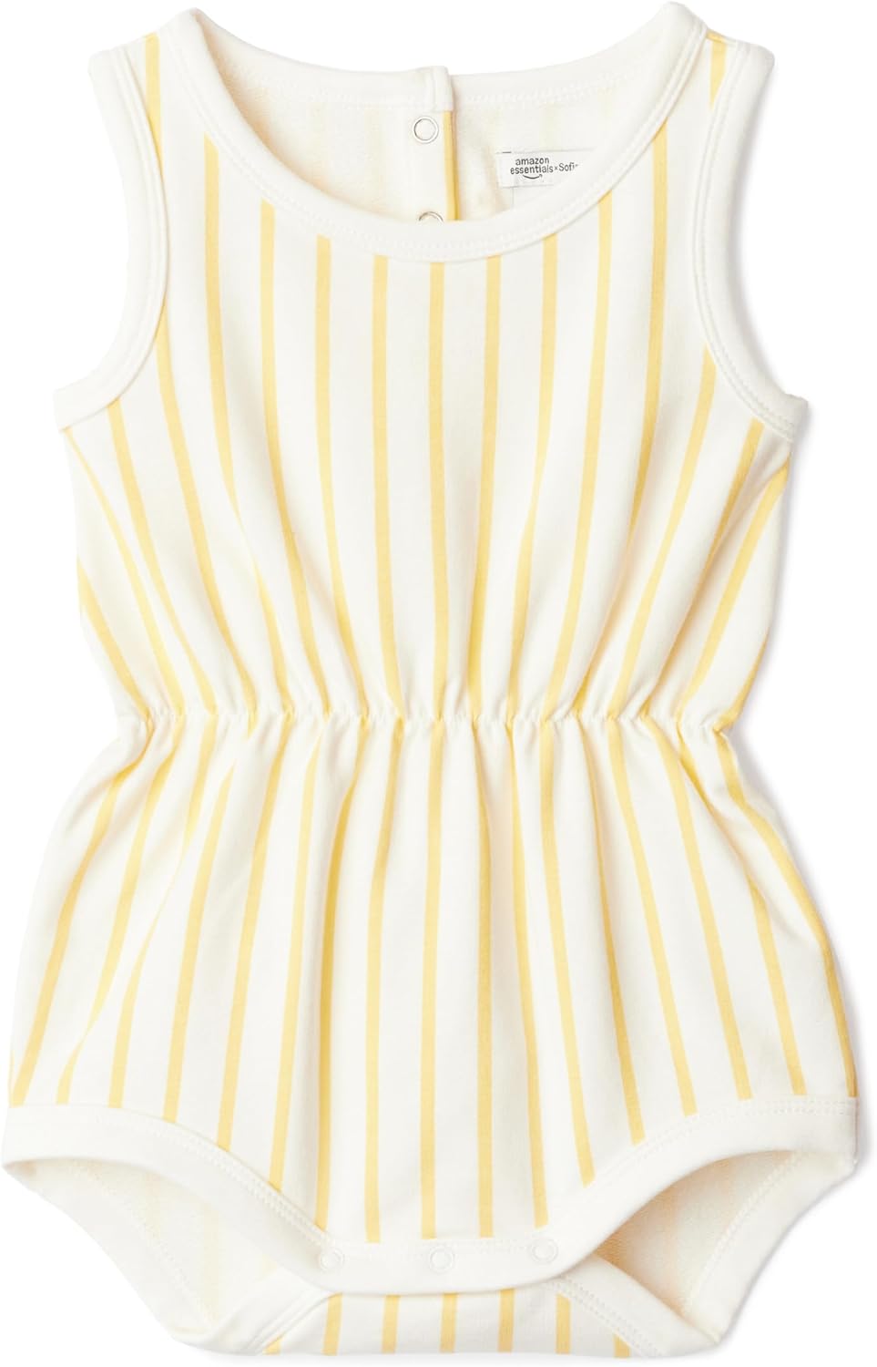 X Sofia Grainge Baby Girls' Lightweight French Terry Sleeveless Shorts Romper