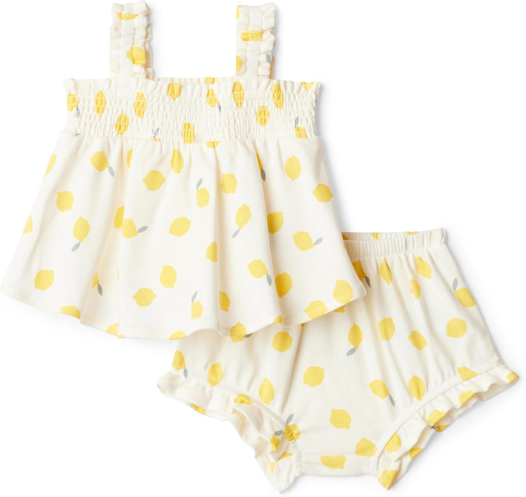 X Sofia Grainge Baby Girls' Cotton Sleeveless Shirt and Shorts Play Set