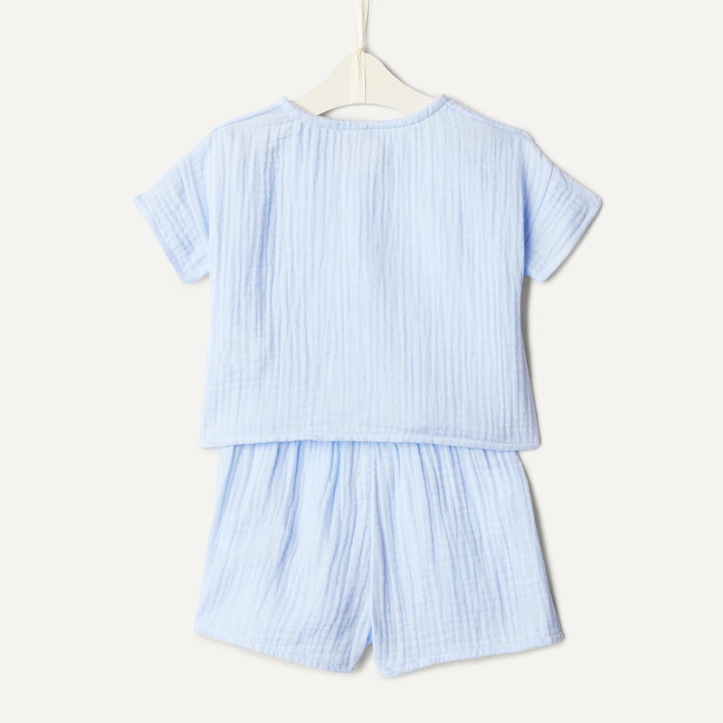 X Sofia Grainge Unisex Toddlers' and Babies Cotton Gauze Shirt & Shorts Play Set